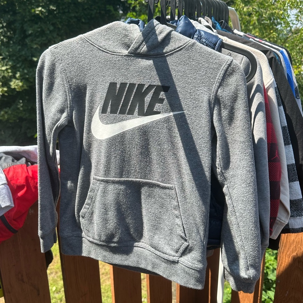 Kids Nike Gray Hoodie